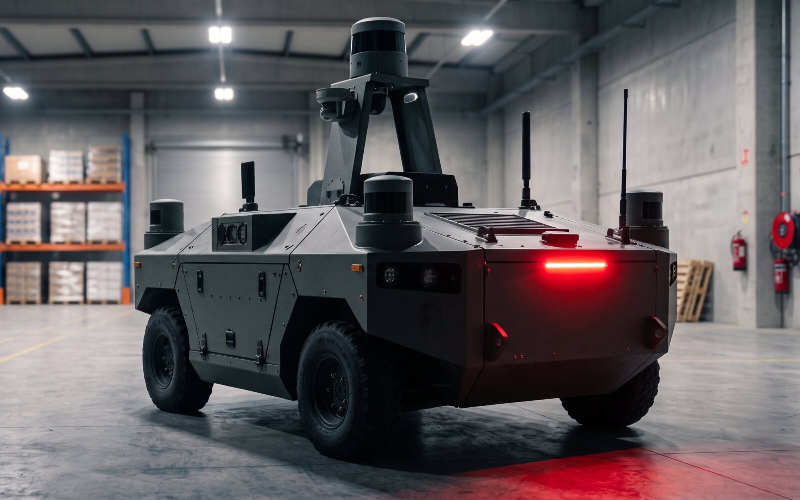 Autonomous ground vehicle with lidar sensing in a warehouse